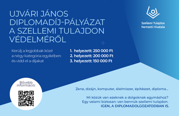 Ujvári János diplomadíj-pályázat felhívás