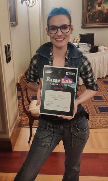 Vékony Kata nyerte a FameLab tudománykommunikációs versenyt