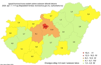 A magyar koronavírus-térkép – és ami abból következik